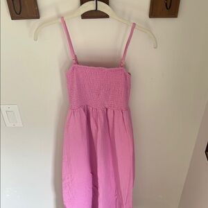 Billabong Pink Smocked Sundress Sleeveless Casual